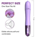 Wibrator Silicone Vibrator USB - 10 trybów wibracji, funkcja ogrzewania, ruchomy stymulator punktu G, smukła cylindryczna konstr - 7