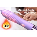 Wibrator Silicone Vibrator USB - 10 trybów wibracji, funkcja ogrzewania, ruchomy stymulator punktu G, smukła cylindryczna konstr - 11