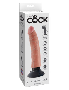 Vibrating Cock 7 Inch Light skin tone 2
