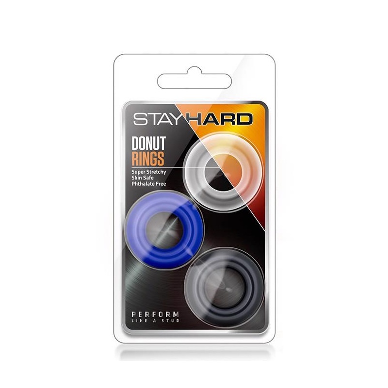 STAY HARD DONUT RINGS ASSORTED - 1