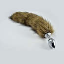 Korek analny Metal Anal Tail Large – srebrny, ogon 35 cm - 1