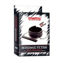 Obroża bondage ze smyczą Bondage Fetish Pleasure 36–51 cm czarno-czerwona - 1
