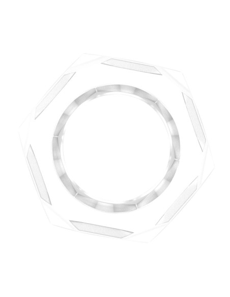Nust Bolts Cock Ring-Clear