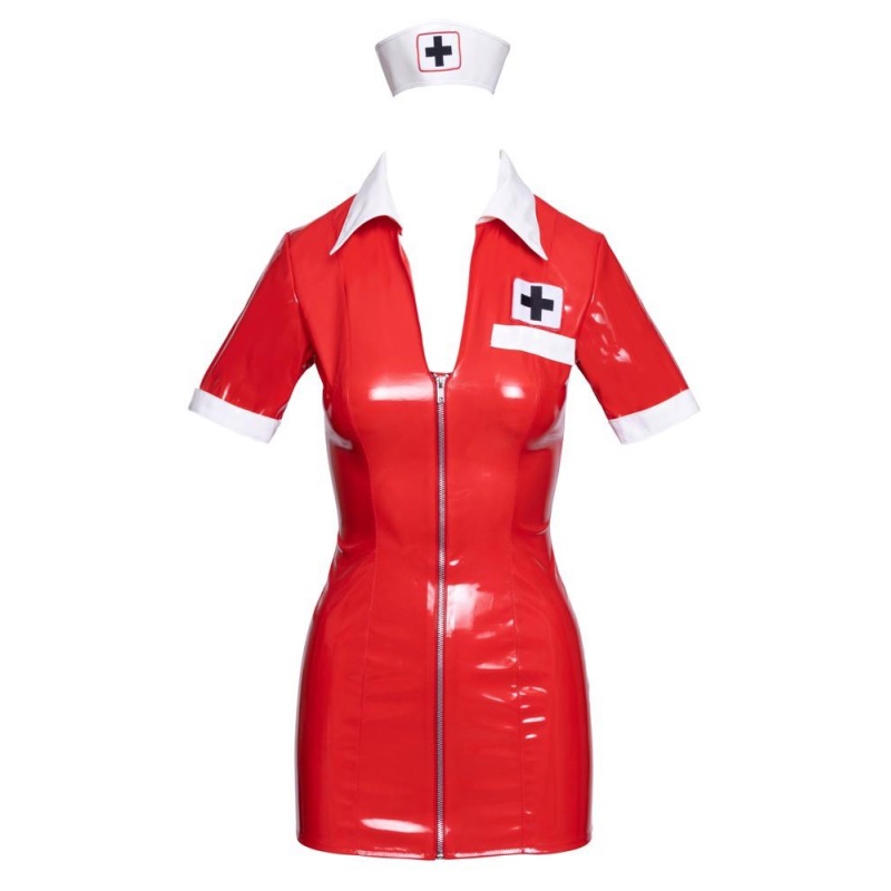 Vinyl Nurse red 2XL - 4