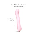 Wibrator punktu G SWAP Baby Pink - 3 silniki, 10 trybów stukania i 10 wibracji, długość wkładana 15 cm - 2