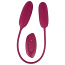 Podwójny wibrator jajeczkowy RC Shaking & Vibrating Duo – dwa silniki, pilot, 50 cm - 2