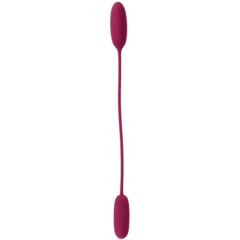 Podwójny wibrator jajeczkowy RC Shaking & Vibrating Duo – dwa silniki, pilot, 50 cm - 3