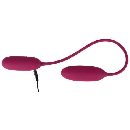 Podwójny wibrator jajeczkowy RC Shaking & Vibrating Duo – dwa silniki, pilot, 50 cm - 7
