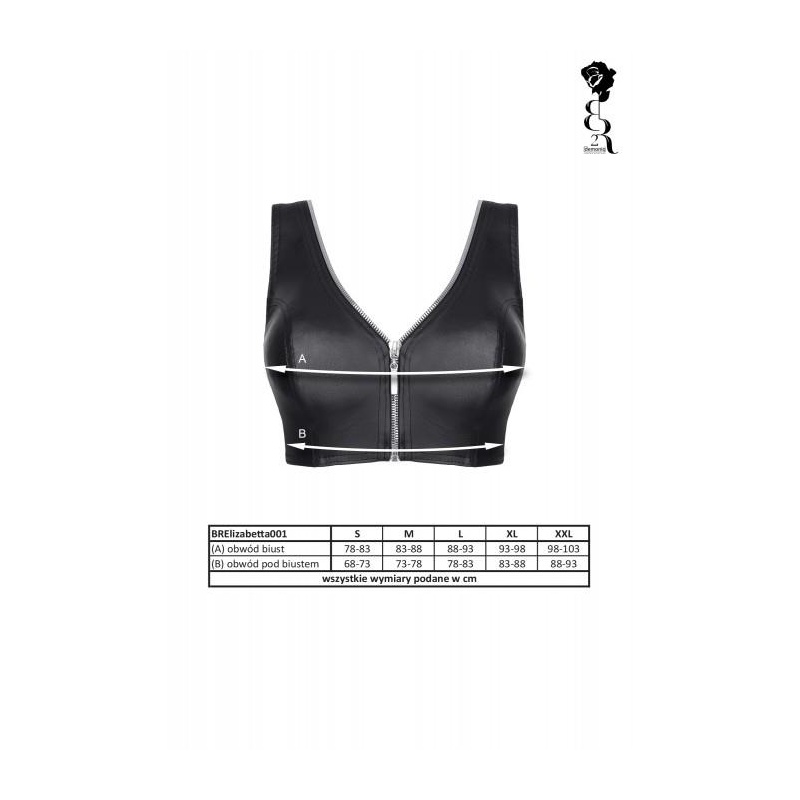 Bielizna - BRELISABETTA001 top czarny rozmiar - 7
