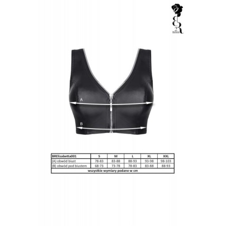 Bielizna - BRELISABETTA001 top czarny rozmiar - 7