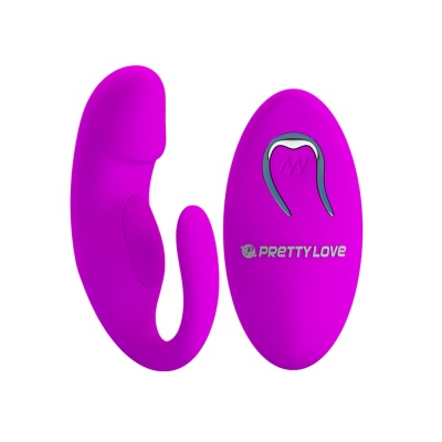 Wibrator dwustymulacyjny 12 Vibration Functions z pilotem 20 cm - 1