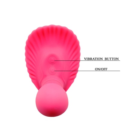 Wibrator Fancy Clamshell z 10 trybami wibracji i pilotem, 12,2 cm - 6