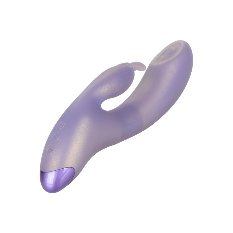 Wibrator G-Bunny Purple - podwójna stymulacja z funkcją thumpingu, silikon, 19 cm - 3