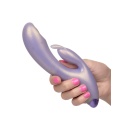 Wibrator G-Bunny Purple - podwójna stymulacja z funkcją thumpingu, silikon, 19 cm - 5