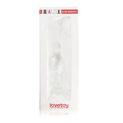 Szklany korek analny 4.5" Glass Romance Clear – przezroczysty, 11,4 cm - 1 2