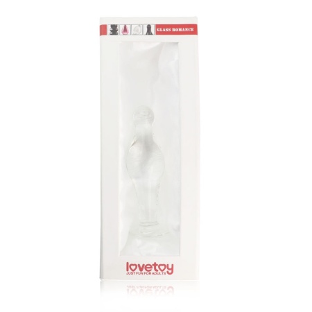 Szklany korek analny 4.5" Glass Romance Clear – przezroczysty, 11,4 cm - 2