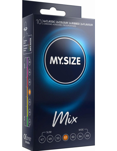 MY.SIZE Mix 57 mm Condoms- 10 pieces
