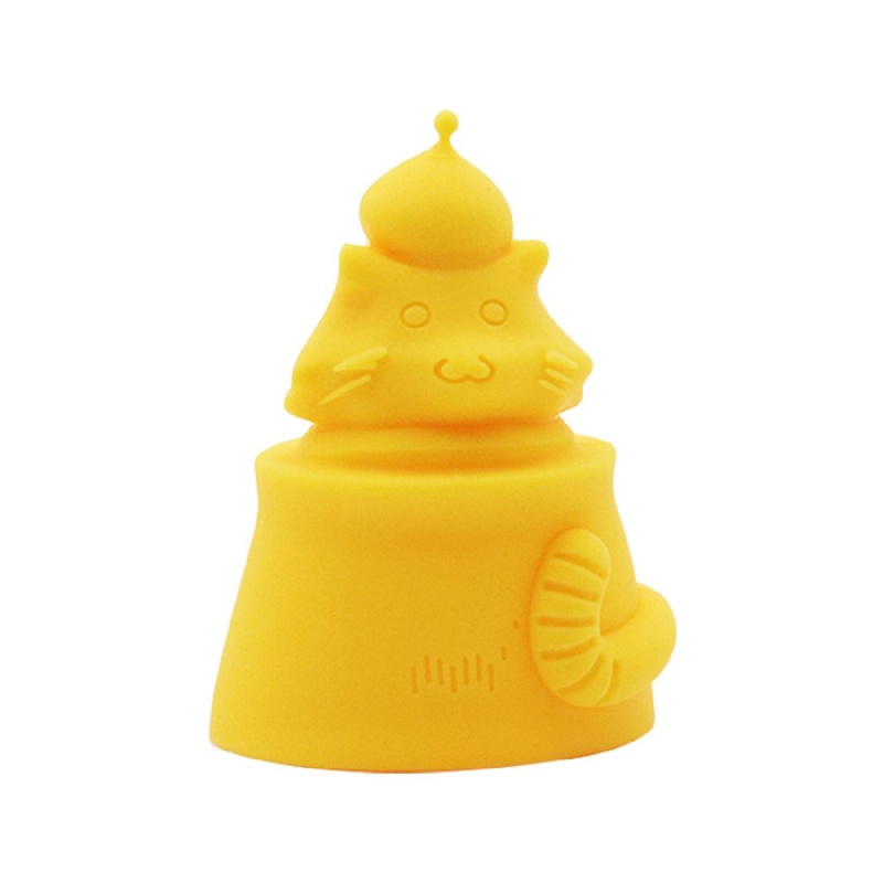 Nakładka silikonowa Magic Kitten Cap w kolorze żółtym - 1