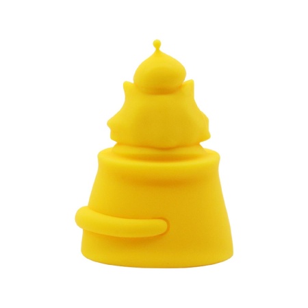 Nakładka silikonowa Magic Kitten Cap w kolorze żółtym - 2
