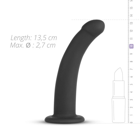 Uprząż Strap-On z dildo Silicone Bended - silikonowy dildo 13,5 cm i regulacja obwodu do 110 cm - 4