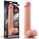 Dildo Nature Cock 12 cali (30,5 cm) Szerokość 5,3 cm Platynowy Silikon - 1