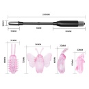 Wibrator Wizard Magic Wand z wymiennymi nasadkami, 25 cm - 4
