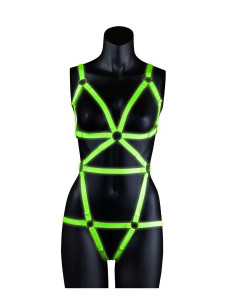 Full Body Harness - GitD - Neon Green/Black - S/M