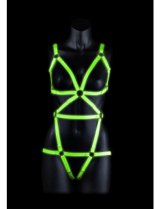 Full Body Harness - GitD - Neon Green/Black - S/M 2