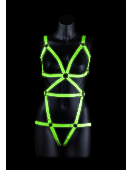 Full Body Harness - GitD - Neon Green/Black - S/M