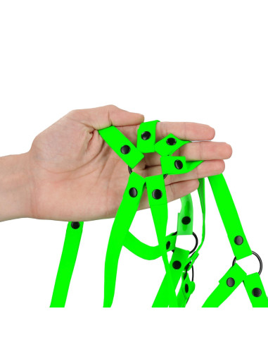 Full Body Harness - GitD - Neon Green/Black - S/M