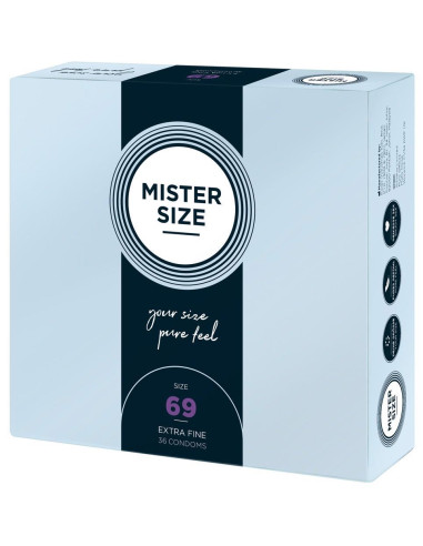 Mister Size 69mm pack of 36