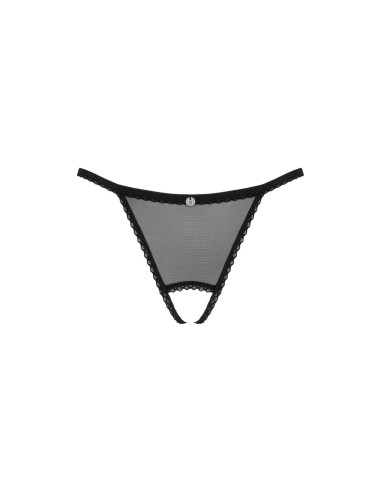 Celia Noir crotchless thong   XS/S