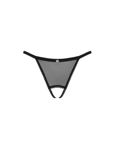 Celia Noir crotchless thong   XS/S