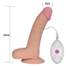 Dildo wibracyjne The Ultra Soft Dude 22 cm – TPE, 10 trybów - 3