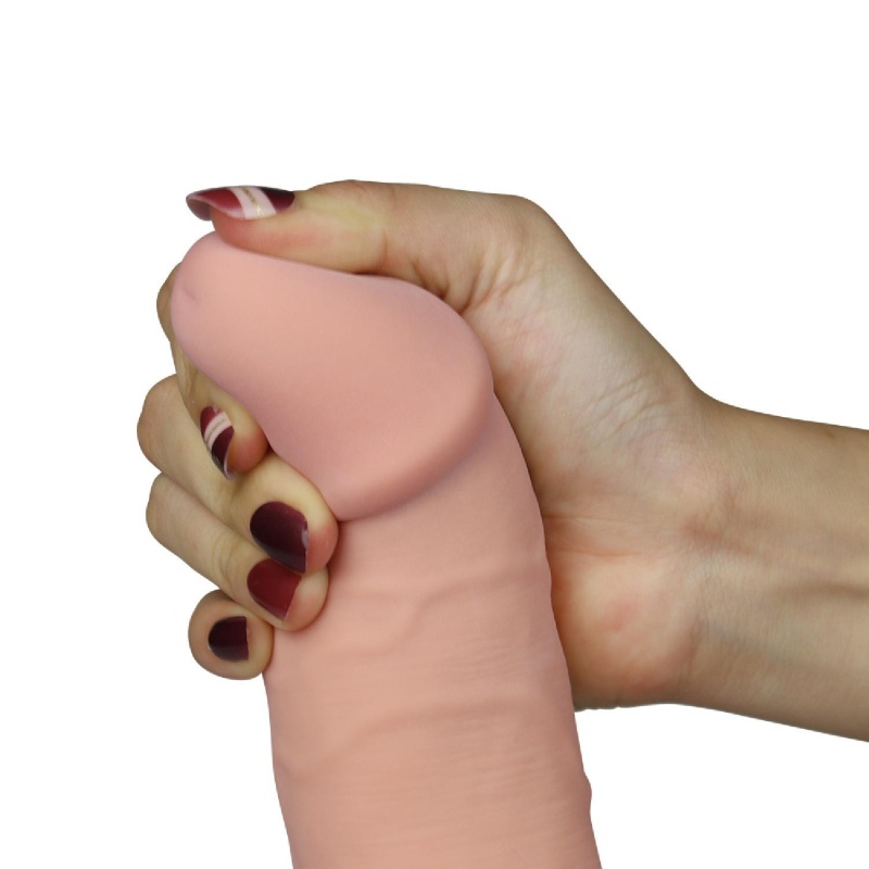 Dildo wibracyjne The Ultra Soft Dude 22 cm – TPE, 10 trybów - 7