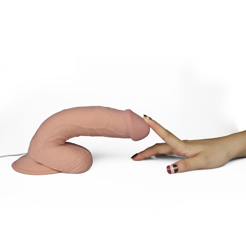 Dildo wibracyjne The Ultra Soft Dude 22 cm – TPE, 10 trybów - 8
