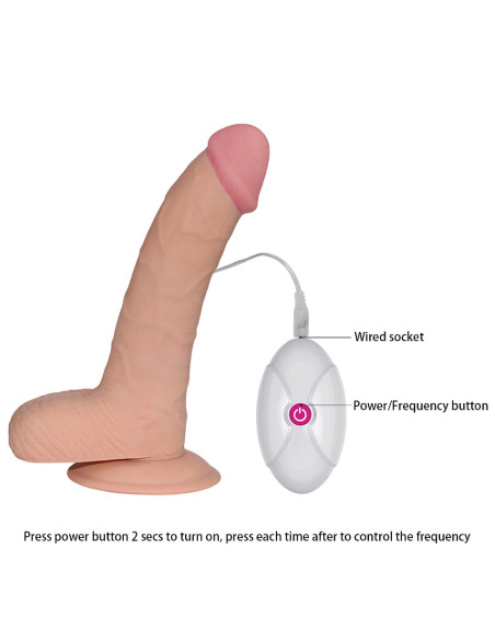 8.8"" The Ultra Soft Dude Vibrating