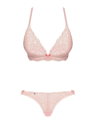 Bielizna-Delicanta komplet 2-częściowy różowy L/XL