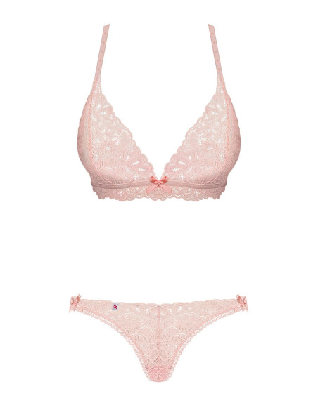 Bielizna-Delicanta komplet 2-częściowy różowy L/XL