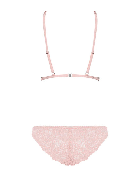 Bielizna-Delicanta komplet 2-częściowy różowy L/XL