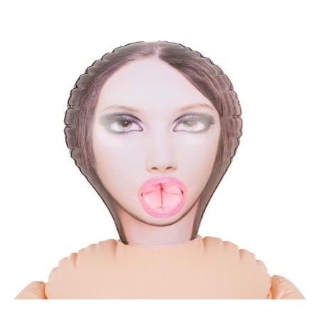 Lalka transseksualna Lusting TRANS – dmuchana, 165 cm, z realistycznym dildo i dwoma otworami - 5