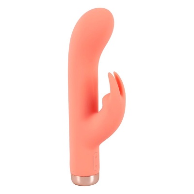 Wibrator króliczek Peachy Mini Rabbit – podwójna stymulacja punktu G i łechtaczki, 10 trybów, 16,7 cm - 1 2