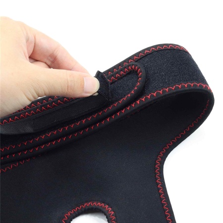 Wibrujący zestaw strapon Easy 7,5'' (19 cm) – czarny z czerwonymi wstawkami - 10