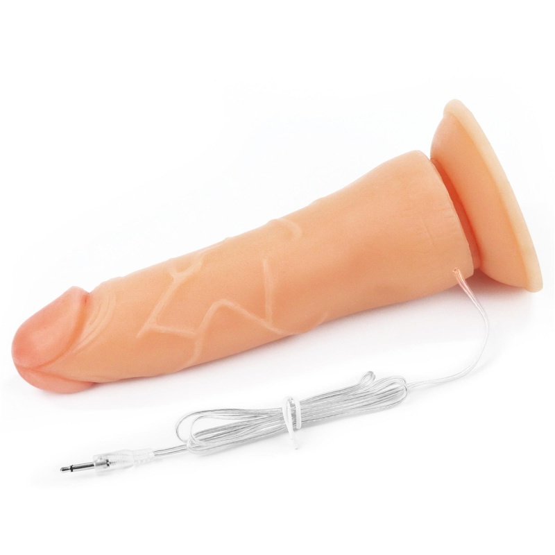 Wibrujący zestaw strapon Easy 7,5'' (19 cm) – czarny z czerwonymi wstawkami - 11