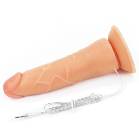 Wibrujący zestaw strapon Easy 7,5'' (19 cm) – czarny z czerwonymi wstawkami - 11