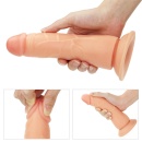 Wibrujący zestaw strapon Easy 7,5'' (19 cm) – czarny z czerwonymi wstawkami - 15