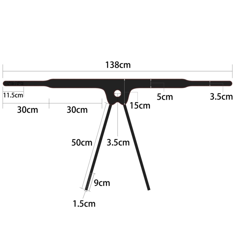 Wibrujący zestaw strapon Easy 7,5'' (19 cm) – czarny z czerwonymi wstawkami - 18