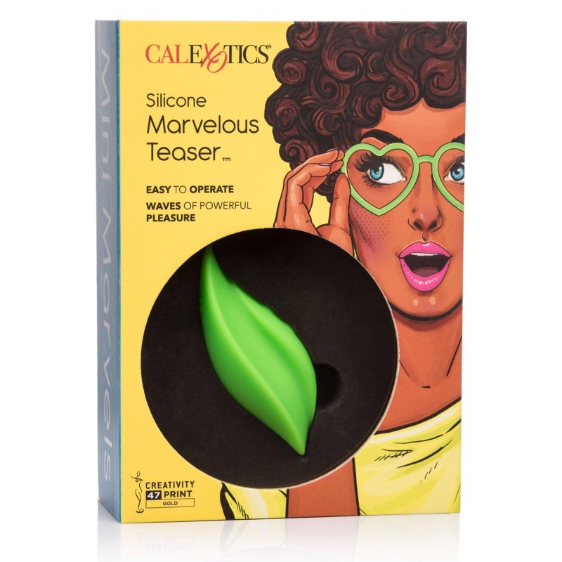 Stymulator łechtaczkowy Marvelous Teaser Green - silikon, 10 funkcji, 10,2 cm - 2