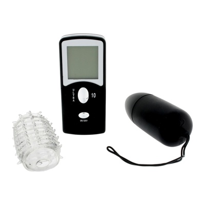 Jajko wibrujące Bullet Vibe with Sleeve z silikonową nakładką, 10 trybów, 8 cm - 1