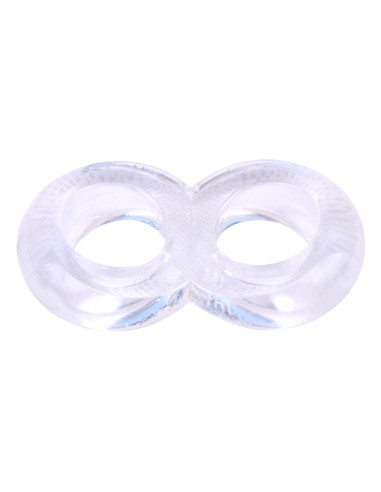 Duo Cock 8 Ball Ring-Clear
